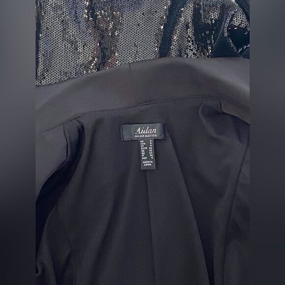 Aidan by Aidan Mattox Sequin Tuxedo Minidress size 0 - Picture 13 of 13